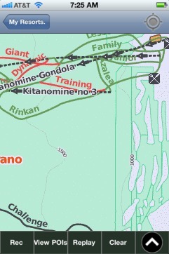 Furano, Hokkaido ski map - iPhone Ski App