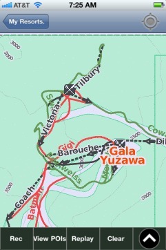 Gala Yuzawa, Niigata ski map - iPhone Ski App