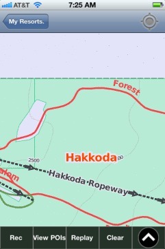 Hakkoda, Aomori ski map - iPhone Ski App