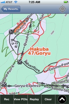 Hakuba 47/Goryu, Nagano ski map - iPhone Ski App