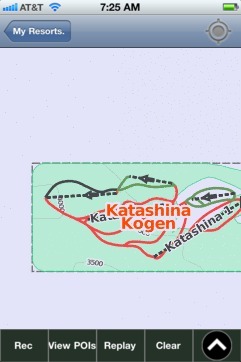 Katashina Kogen, Gunma ski map - iPhone Ski App