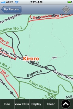 Kiroro, Hokkaido ski map - iPhone Ski App