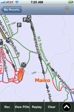 Maiko, Niigata ski map - iPhone Ski App