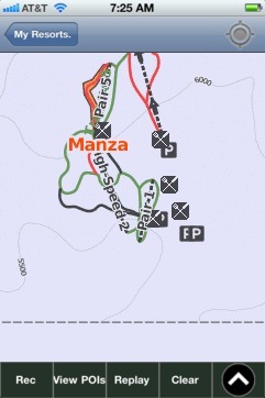 Manza, Gunma ski map - iPhone Ski App