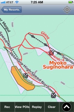 Myoko Suginohara, Niigata ski map - iPhone Ski App