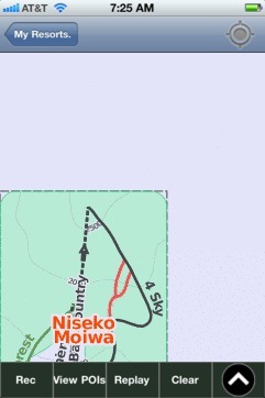 Niseko Moiwa, Hokkaido ski map - iPhone Ski App