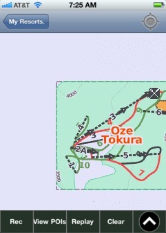 Oze Tokura, Gunma ski map - iPhone Ski App