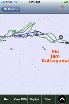 Ski Jam Katsuyama, Fukui ski map - iPhone Ski App