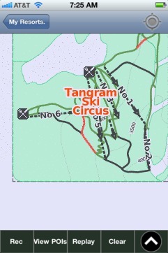 Tangram Ski Circus, Nagano ski map - iPhone Ski App