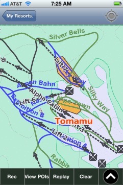 Tomamu, Hokkaido ski map - iPhone Ski App
