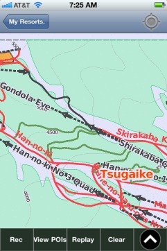 Tsugaike, Nagano ski map - iPhone Ski App