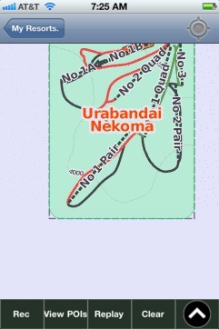 Urabandai Nekoma, Fukushima ski map - iPhone Ski App