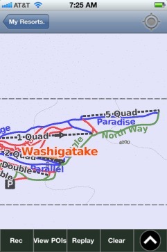 Washigatake, Gifu ski map - iPhone Ski App