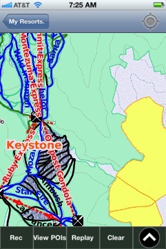 Keystone ski map - iPhone Ski App