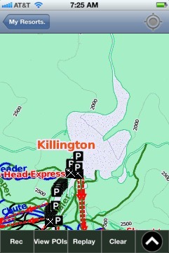Killington ski map - iPhone Ski App