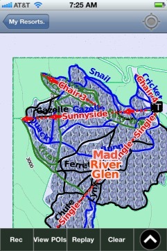 Mad River Glen ski map - iPhone Ski App