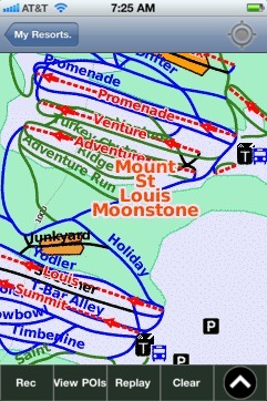 Mount St Louis Moonstone(Ontario) ski map - iPhone Ski App