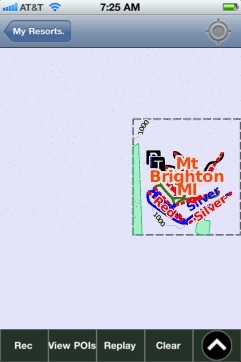 Mt Brighton MI ski map - iPhone Ski App