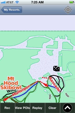 Mt Hood Skibowl ski map - iPhone Ski App