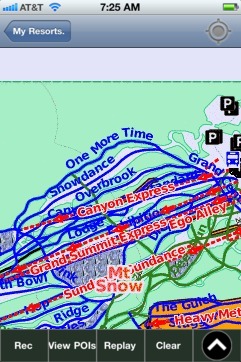 Mt Snow ski map - iPhone Ski App