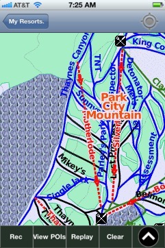 Park City Mountain ski map - iPhone Ski App