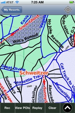 Schweitzer ski map - iPhone Ski App