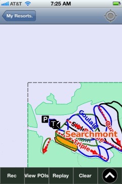 Searchmont ski map - iPhone Ski App