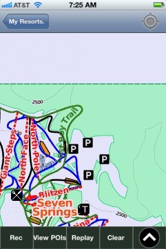 Seven Springs, PA ski map - iPhone Ski App