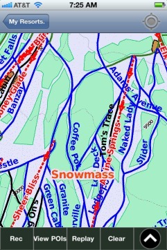 Snowmass ski map - iPhone Ski App