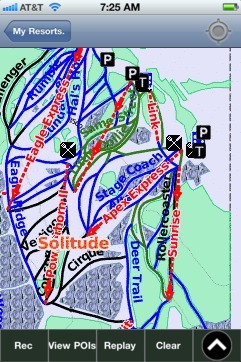 Solitude ski map - iPhone Ski App