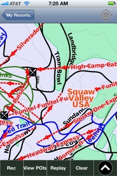 Squaw Valley USA ski map - iPhone Ski App
