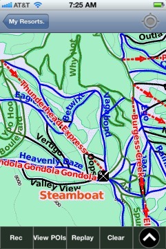 Steamboat ski map - iPhone Ski App