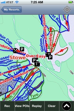 Stowe ski map - iPhone Ski App