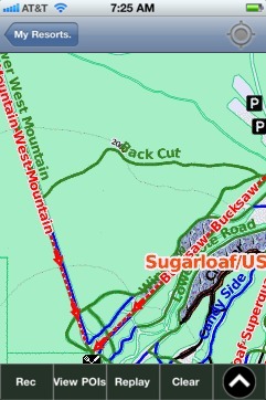 Sugarloaf USA ski map - iPhone Ski App