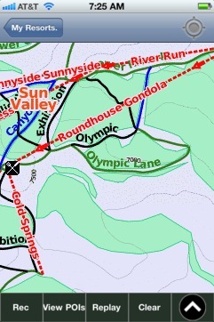 Sun Valley ski map - iPhone Ski App
