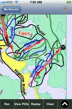 Taos ski map - iPhone Ski App