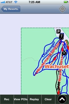 Wachusett ski map - iPhone Ski App