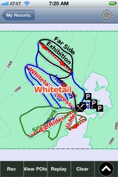 Whitetail, PA ski map - iPhone Ski App