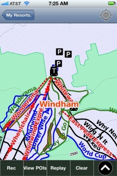 Windham ski map - iPhone Ski App