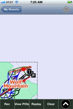 Wolf Mountain/Nordic Valley ski map - iPhone Ski App