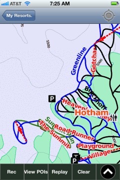 Hotham ski map - iPhone Ski App