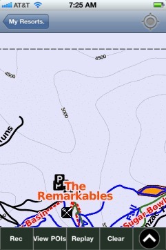 The Remarkables ski map - iPhone Ski App