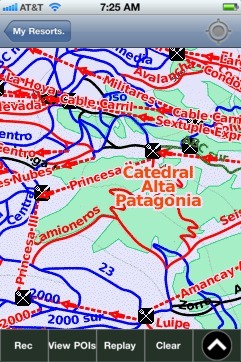 Catedral Alta Patagonia (Bariloche) ski map - iPhone Ski App