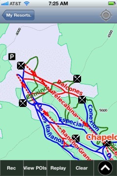 Chapelco ski map - iPhone Ski App