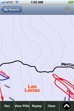 Las Lenas ski map - iPhone Ski App