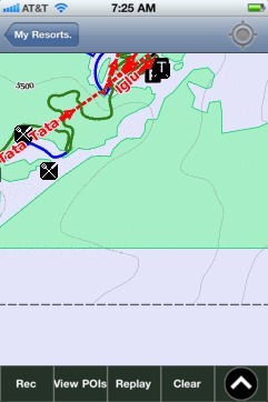 Termas de Chillan (Nevados de Chillan) ski map - iPhone Ski App